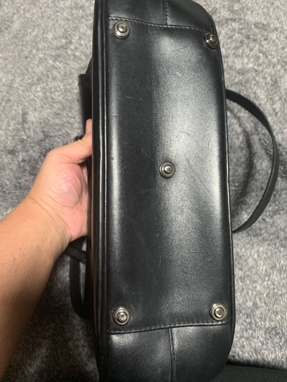 Vintage Christian Dior Black Smooth Leather Baudrier Saddle Bag - Rare Galliano - Picture 11 of 16